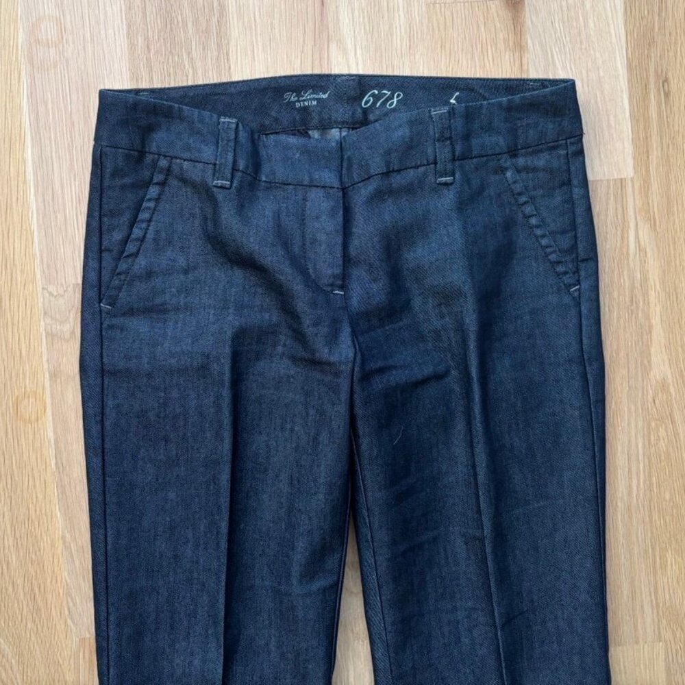 Limted Denim Trouser Boot Cut Dress Pants - Picture 2 of 6